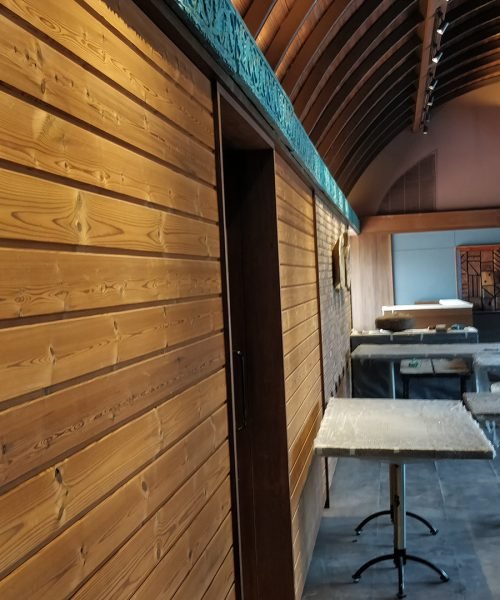 Thermo Pine Knotted Cladding 01